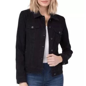 Liverpool Los Angeles Classic Powerflex Denim Jacket Black Size 1X